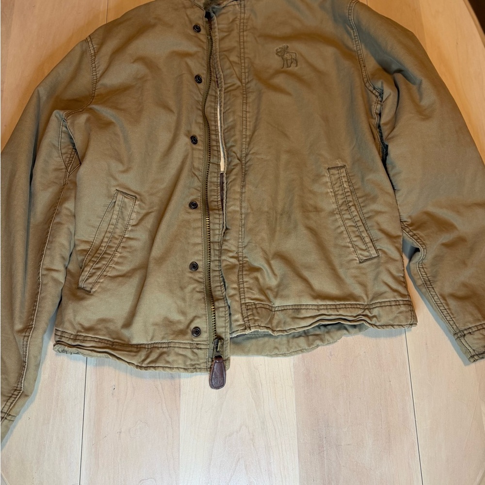 Abercrombie & Fitch Olive Military Jacket